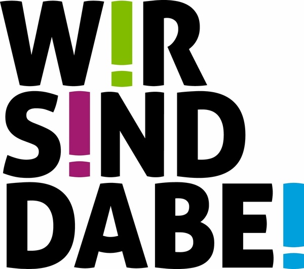 Wir sind dabei! Projektlogo